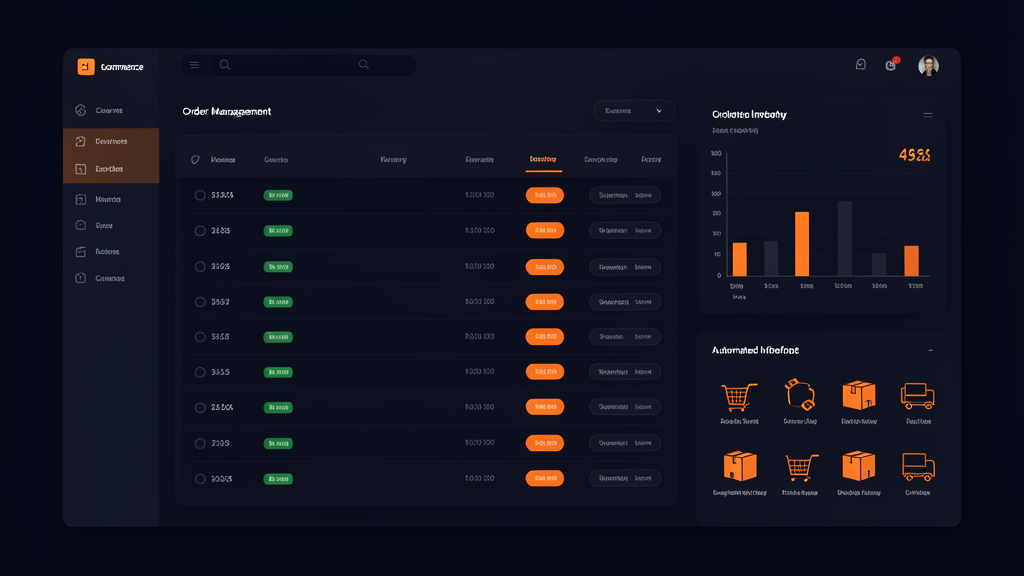 E-commerce order management dashboard